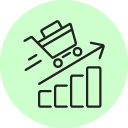 Increase sales icon